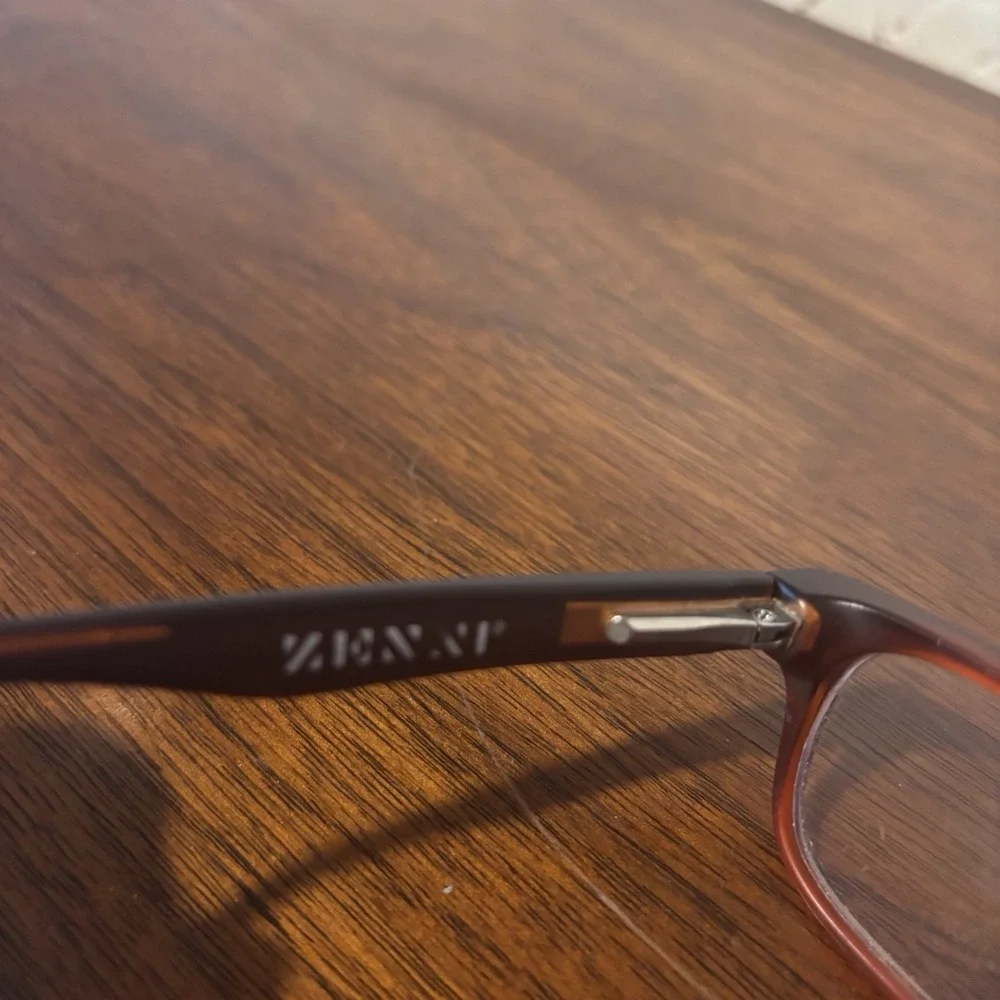 Zenni Eyeglasses Frames Oval‎ Brown/Blue Read Description